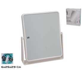 ESPEJO AUMENTO X1 X3 MAGNIFIC 25.5X6X29CM BLANCO