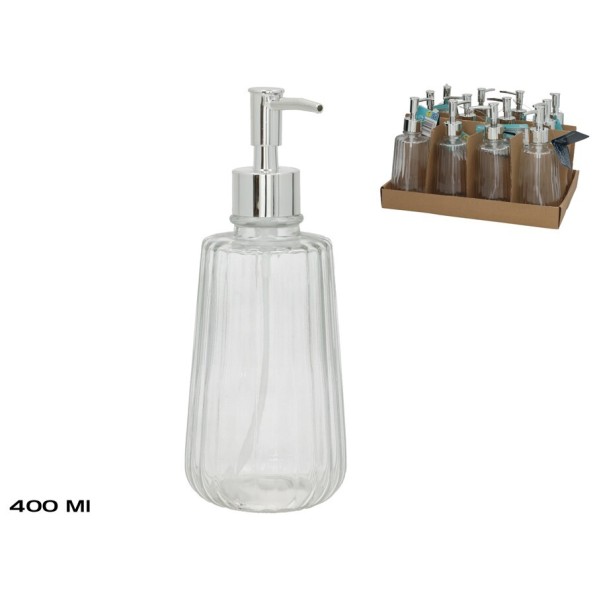 DISPENSADOR JABON CRISTAL LOUIS 400ML