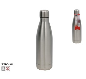 BOTELLA AGUA ACERO INOX MAURI 500ML PLATA