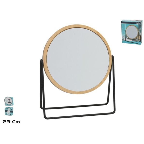ESPEJO MAQUILLAJE DOBLE 1X/2X 23CM HELEN