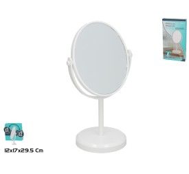 ESPEJO DOBLE CARA 1X/2X ELOISE 29,5X12X17CM BLANCO