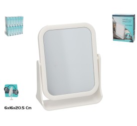 ESPEJO DOBLE CARA 1X/2X MERIDA 20,5CM BLANCO