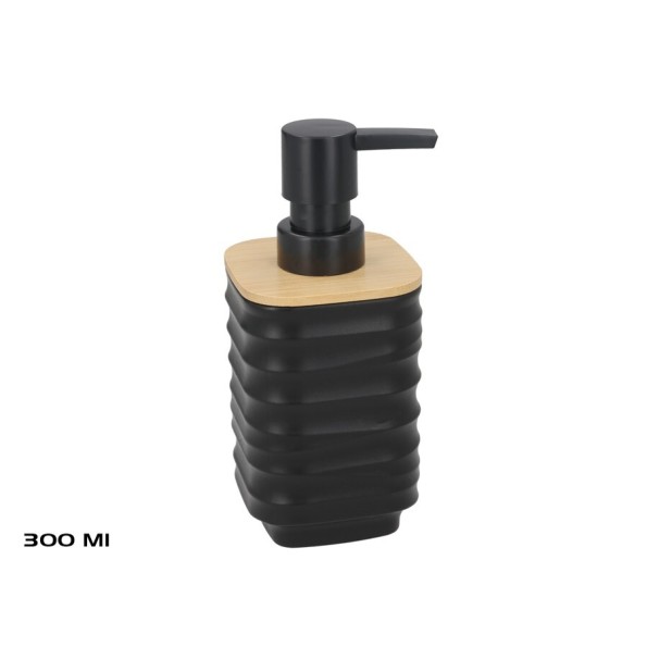 DOSIFICADOR C/ BAMBU MAURI 300ML NEGRO