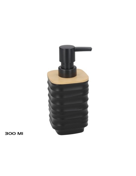 DOSIFICADOR C/ BAMBU MAURI 300ML NEGRO