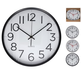 RELOJ PARED OSCAR 3 COLORES 35X7,5 CM