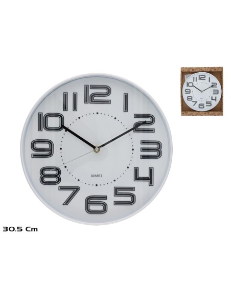 RELOJ DE PARED FIRMYN 30,5CM BLANCO