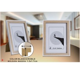 PORTAFOTO ROBLE/BL DM-893 20X25CM(12/24)