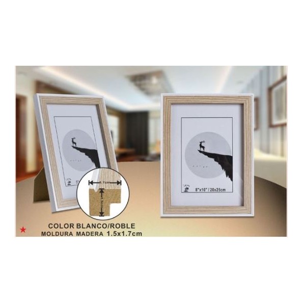 PORTAFOTO ROBLE/BL DM-893 20X25CM(12/24)