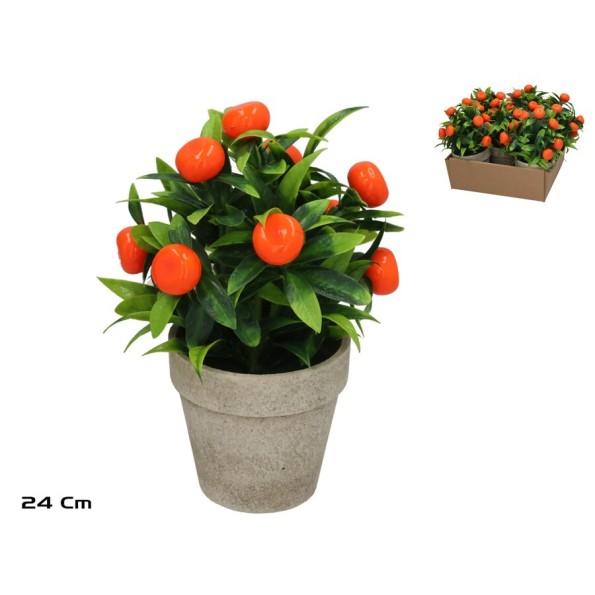 MACETA HUERTANICA NARANJA 24CM 3 SURT.