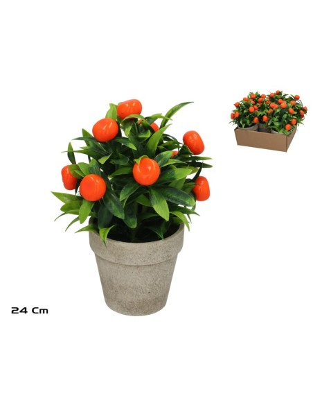 MACETA HUERTANICA NARANJA 24CM 3 SURT.