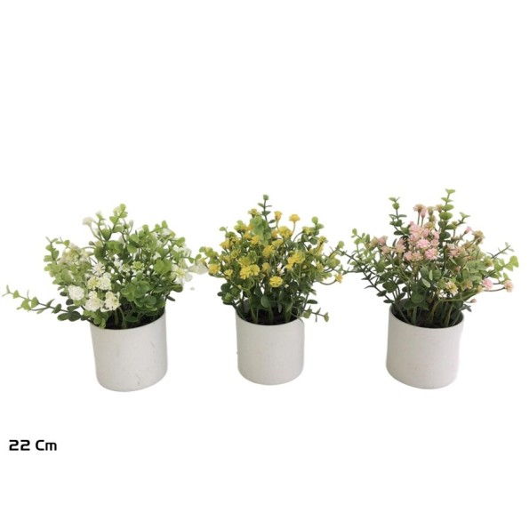 MACETA EUCALIPTO-GYPSO - 22 CM (S)