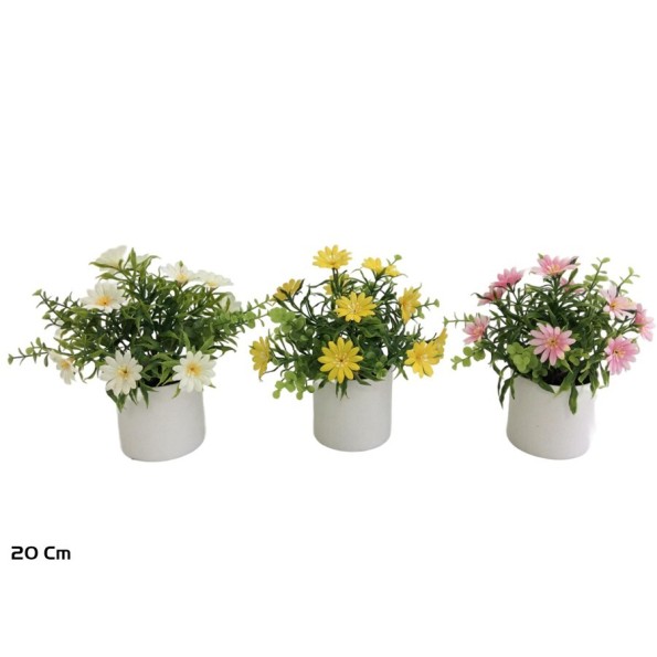 MACETA MARGARITAS - 20 CM (S)