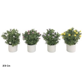 MACETA TEA LEAF C/FLOR - 23 CM (S)