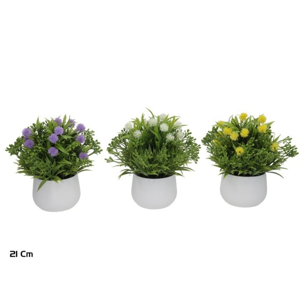 MACETA GYPSO GRASS - 21 CM (S)