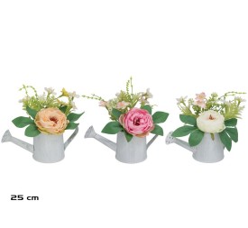 MACETA REGADERA METAL ROSA 25 CM (S)