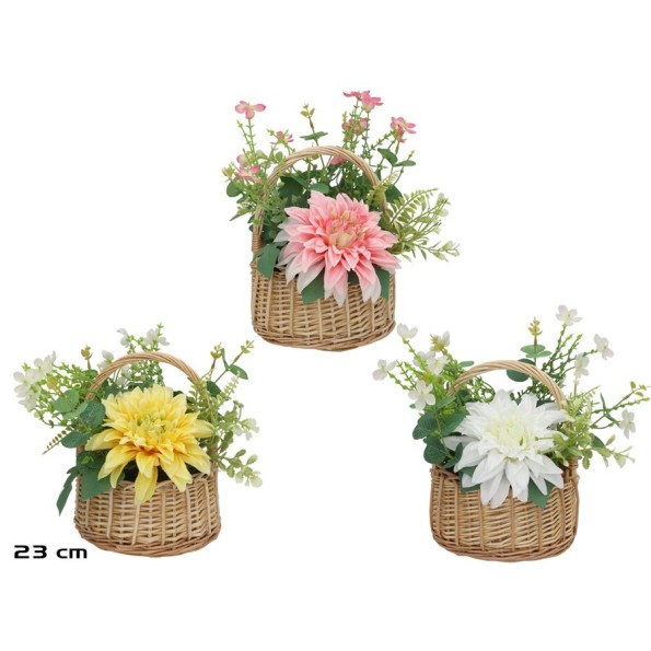 CESTO MIMBRE DALIA MIX 23X17X23CM (S)
