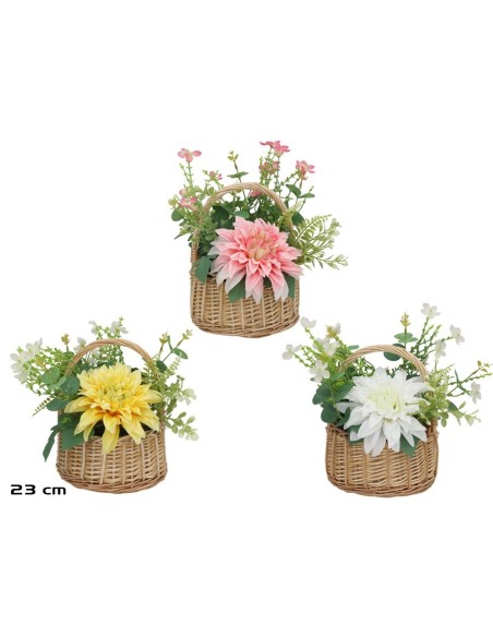 CESTO MIMBRE DALIA MIX 23X17X23CM (S)