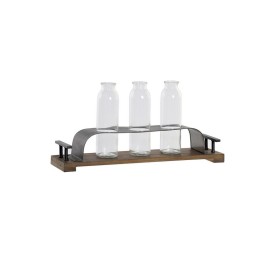 JARRON SET 3 CRISTAL METAL 45X11X22 NATURAL