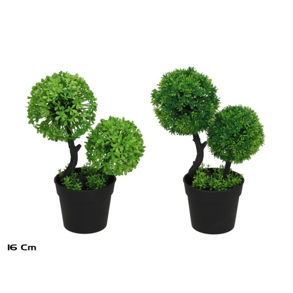 MACETA ARBOL 2  BOLAS - 16 CM (S)