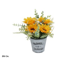 MACETA GIRASOLES-EUCALYPTUS- 26 CM