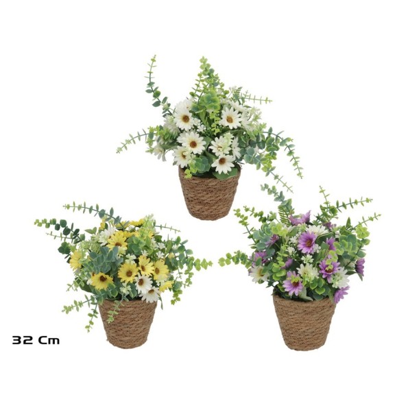 MACETA  ALGAS MARGARITAS  - 32 CM (S)