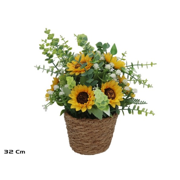 MACETA  ALGAS GIRASOLES  - 32 CM (S)