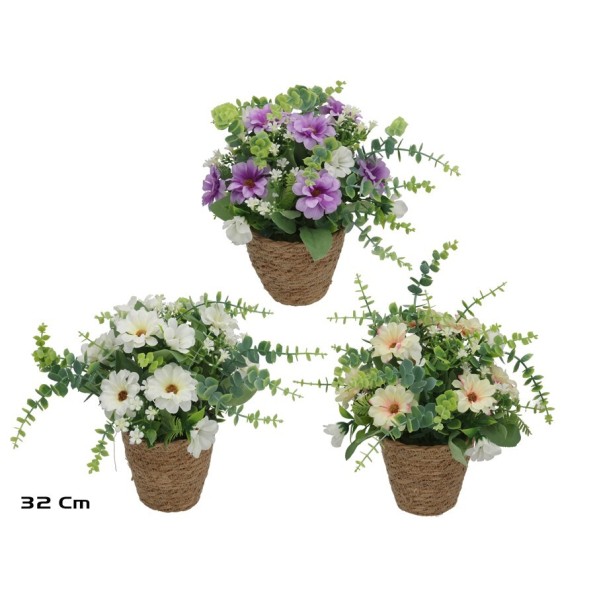 MACETA  ALGAS GERBERAS - 32 CM (S)