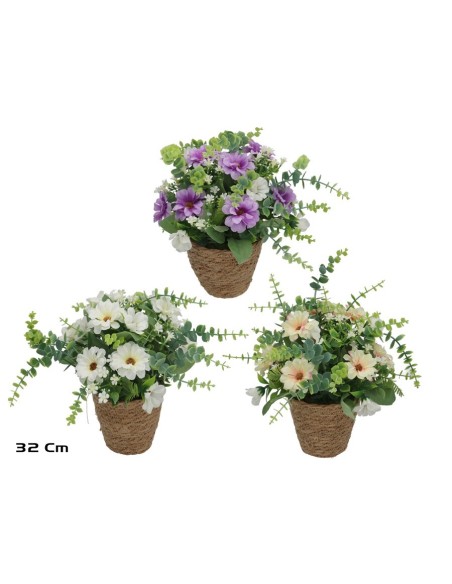 MACETA  ALGAS GERBERAS - 32 CM (S)