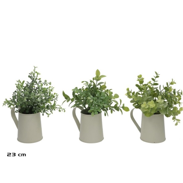 MACETA REGADERA METAL HERBS - 23 CM (S)