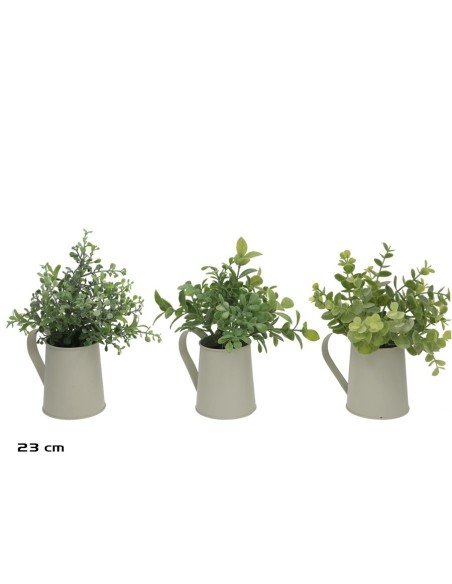 MACETA REGADERA METAL HERBS - 23 CM (S)