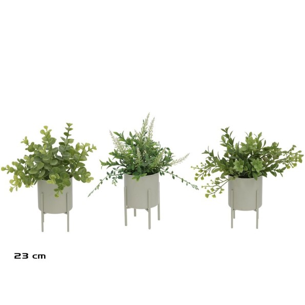 MACETA  METAL ARBUSTIVAS - 23 CM (S)