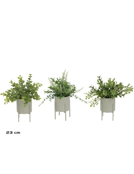 MACETA  METAL ARBUSTIVAS - 23 CM (S)