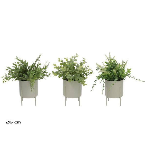 MACETA METAL ARBUSTIVAS- 26 CM (S)