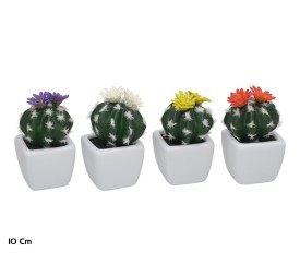 MACETA CERAMICA CACTUS FLOR - 10 CM (S)