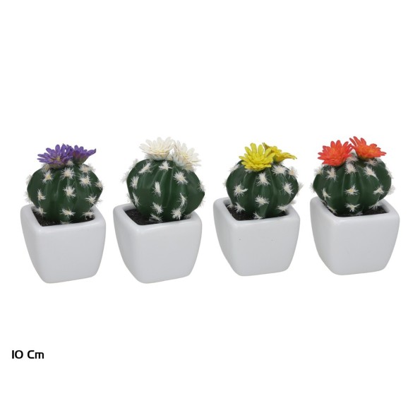 MACETA CERAMICA CACTUS FLOR - 10 CM (S)
