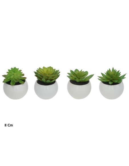 MACETA CERAMICA R/BL SUCULENTAS 11 CM