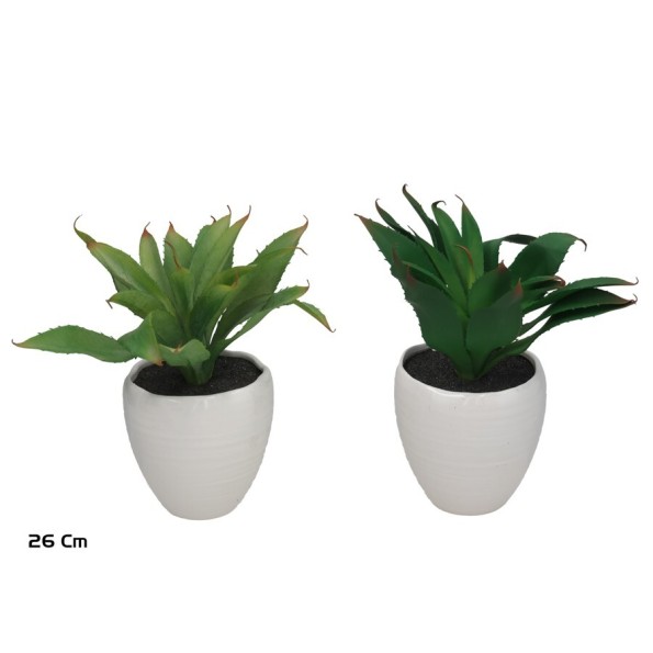 MACETA CEMENTO ALOE - 26 CM