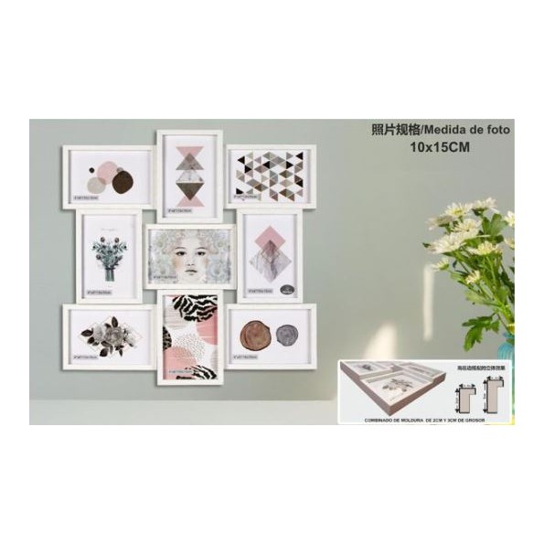 PORTAFOTO MULTIPLE DM-8059 9-10X15CM(6)