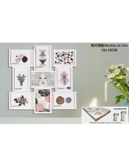 PORTAFOTO MULTIPLE DM-8059 9-10X15CM(6)
