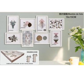 PORTAFOTO MULTIPLE DM-8058 8-10X15CM(6)