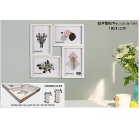 PORTAFOTO MULTIPLE DM-8056 4-10X15CM(8)