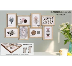PORTAFOTO MULTIPLE DM-8054 8-10X15CM(6)