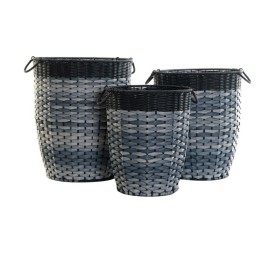 CESTA SET 3 PVC METAL 40X48 AZUL