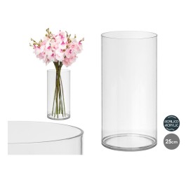 JARRON CILINDRICO ACRILICO 12X25CM