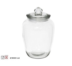 TARRO C/ TAPA CRISTAL LUCIA 2300ML