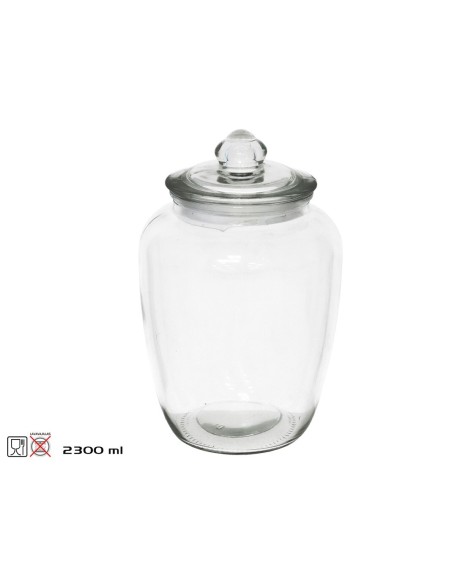 TARRO C/ TAPA CRISTAL LUCIA 2300ML