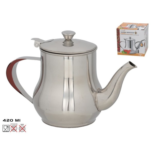 TETERA SERVICIO LONDON 500ML  ACERO INOX.