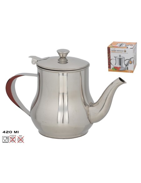 TETERA SERVICIO LONDON 500ML  ACERO INOX.