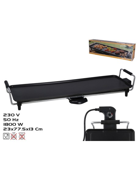 PLANCHA ELECTRICA ORCA 1800W 77.5X23X13CM