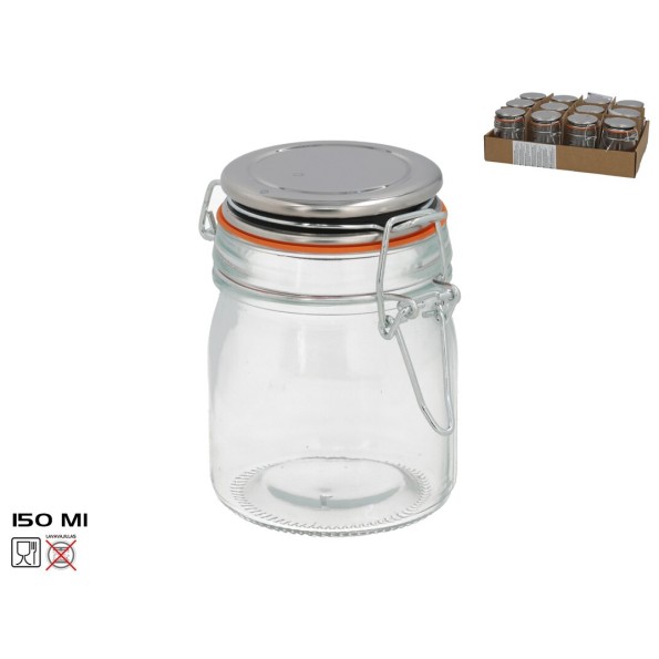 TARRO HERMETICO CRISTAL LUISA 150ML